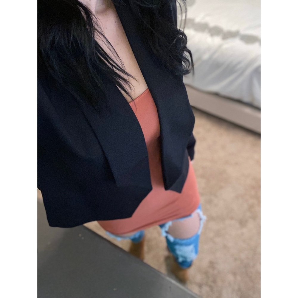 Philosophy size 4 black blazer NWT